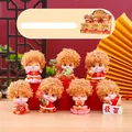 Sammelbare Fuchs-Blindbox-Figur in festlicher Kleidung mit Mahjong-Basis - -421 Glück Plus Freude Set 6 / Vollständiges Box-Set