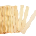 Natural wavy wood popsicle sticks for DIY crafts and handmade model building materials - Wavy Edge Natural Wood