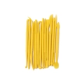 8-piece yellow plastic fondant modeling tools set with various tips on white background - 14-Piece Set (OPP Bag) / Yellow
