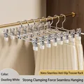 Galvanized stainless steel pant hanger in brilliant white with anti-slip nano coating - Small Soft Bead / Brilliant White