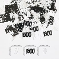 Halloween confetti set with black BOO letters and white ghost shapes for party decor - Halloween BOO Witch Ghost / 15g