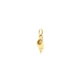 Polished gold finish conch shell charm pendant accessory for necklaces and bracelets - Gold Conch Shell Style (8#)