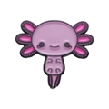 Süße Cartoon-Axolotl-Emaille-Anstecknadel in Helllila und Rosa für Rucksäcke und Kleidung - Cartoon-Axolotl-Form (xz8987)