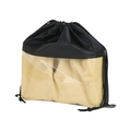 Bolsa de tela no tejida negra con cordón y ventana de PVC para guardar bolsos sin polvo - 40*40cm / Negro