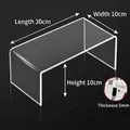 Transparent acrylic U-shaped organizer shelf, 30x10x10cm with 5mm thickness display - 30x10x10cm (5mm)