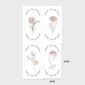 Florale Thank You So Much Aufkleber für Geschenkverpackungen und Versiegelung, 6x3cm - Minimalistische Blumen (H-279)