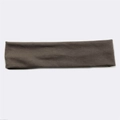Breathable brown cotton sports headband for running and outdoor sweat absorption - Grey Brown