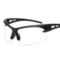 Outdoor Radsportbrille mit schwarzem Rahmen und transparenten Gläsern für Nachtsicht - Klare Linse
