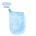 Cloud Blue Flannel-Abschminkhandschuh aus weicher Mikrofaser mit Aufhängeschlaufe 13x9cm - Wolkenblau