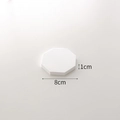 White octagonal plaster display pedestal, 8cm diameter for jewelry photography props - Small Octagonal Tray