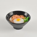 Miniature PVC Japanese ramen bowl model with fried egg and ham toppings for food play - Ham and Egg Noodles (No Keychain)