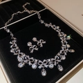 No.19 Silver White Bowknot Set
