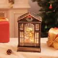 Beautiful vintage Christmas nativity scene music box lantern with LED warm light decoration. - Nativity Scene Style / Bronze