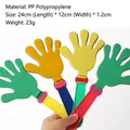 Lot de mains applaudissantes en plastique coloré pour supporter les événements sportifs - Sans Smiley (Standard) / 24cm