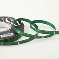 2.5CM dark green Christmas grosgrain ribbon with gold edges and festive holiday prints - 1cm Bell Green Ribbon 20 Yards