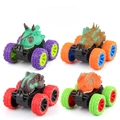 Kids dinosaur monster truck set with four distinct species and large off-road rubber tires - Styracosaurus Series