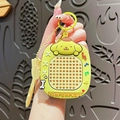 Pompompurin cartoon bead game drawing board keychain with yellow clasp for bags - Sanrio Balloon Drawing Board - Pompompurin