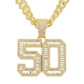 Necklace Set 50cm Cuban Chain Gold