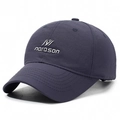 Navy blue breathable quick-dry baseball cap with narason logo embroidery on front - Adjustable / Navy Blue