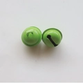 Glossy bright green 22mm metal bells for pet collars and DIY keychain crafts - Green