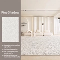 Modern minimalist cream style rug in Pine Shadow gray with water repellent texture - 80x160cm / Pine Shadow