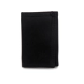 Durable black camouflage nylon tri-fold wallet for kids with secure velcro closure - Black