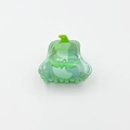 Pinza per capelli a zucca verde traslucido luminoso per acconciature di Halloween - Zucca Bianca 5.7cm