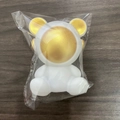Space astronaut bear night light toy in white and gold finish for children gift - Small Star Bear Gold