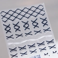 Stickers à ongles rétro à carreaux noirs TS-4010, détails en dentelle et nœuds noirs - TS-4010 Carreaux Rétro Noir