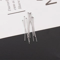 Macro shot of silver stainless steel T-pins for jewelry making and DIY crafts - 0.6*30mm / T-Pin Steel Color