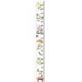 Cartoon unicorn and castle pattern height growth chart canvas for kids room decor - Festive Unicorn