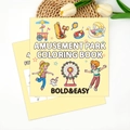 Bold and Easy Amusement Park coloring book for kids with simple cartoons and thick lines - Amusement Park (TS04-Amusement Park)