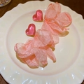 Heart Resin Flower Stud Earrings