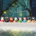 Nine-tailed fox art toy blind box set with mini snow globes for home decoration - -A3501 Dream Journey / Full Set (8pcs)