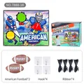 Jeu de lancer de football américain avec bannière cible, deux ballons et accessoires - Tapis de Jeu de Football Américain 120*90