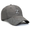 Cappellino grigio ad asciugatura rapida con logo Z e stampa palma sulla visiera - grigio scuro