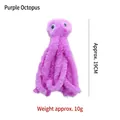 Giocattolo di peluche a forma di polpo viola per gatti con erba gatta, 19cm di lunghezza - Polpo Viola