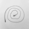 Collana a catena incrociata in acciaio inossidabile argento con chiusura a moschettone - Catena a Croce Argento
