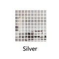 Self-adhesive small square acrylic mirror wall stickers in silver finish, 100pcs set - 2*2cm 100Pcs / Silver