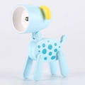 Luce notturna LED blu a forma di cucciolo con giunti regolabili e testa pieghevole - LD18B / Blu