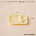 Miniature bear-shaped yellow kitchen plate for DIY dollhouse decoration, 5cm x 3.5cm size - Yellow Bear-shaped Tray