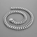 Zilveren 10mm CNC-diamant gezette Cubaanse schakelketting van titaanstaal met sluiting - 20cm / Staal (Gladde Sluiting)