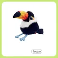 Plush Toucan cat toy with colorful beak and soft black fur for interactive pet play - Toucan