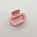 Pink matte square claw clip for women made of durable frosted resin material - Small (5.5CM) / Light Pink