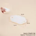 Miniature white rectangular tray model with handles for DIY dollhouse kitchen scenes - 5cm Dual-ear Tray