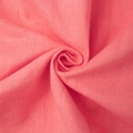 Close-up of soft coral pink cotton fabric texture with detailed woven fiber pattern - S / In Stock