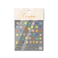 Stickers nail art 5D gaufrés autocollants avec motifs de fraises douces et feuilles vertes - Style de Fraise Multi-Graines en Relief (to1639)