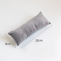 Single 20cm grey velvet jewelry display pillow for bracelets and watches on white background - Velvet / Large (20*8cm) / Gray