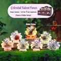 Talent Fox Fairy resin figure with glowing tail and traditional Chinese instrument - Talented Little Fox Immortal Random Single / Random 1pc