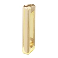 Golden 10mm alloy rectangle slider bead with polished finish for DIY bracelets - 10mm Full Drill Letter / Letter I